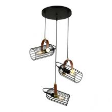 Antoin lampa wisząca industrialna 3x4W E27 czarna